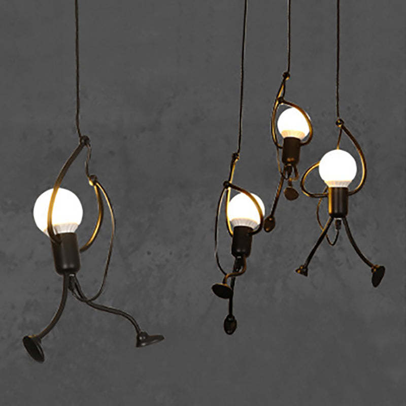 Retro Iron Man Hanging Lamp – Adjustable Pendant Light for Unique Interior Decor 3