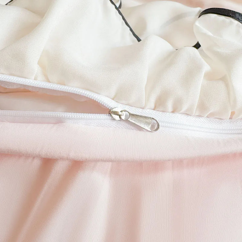 Romantic Lace Bedding Set with Duvet Cover and Sheets – Elegant Bedding for Cozy Bedrooms 4