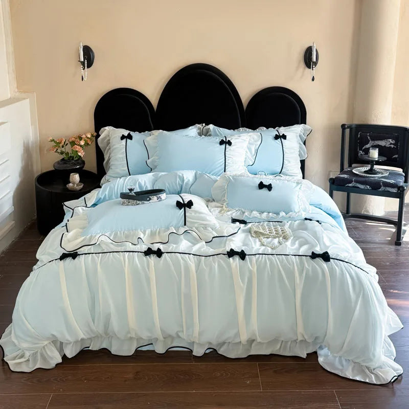 Romantic Lace Bedding Set with Duvet Cover and Sheets – Elegant Bedding for Cozy Bedrooms 8