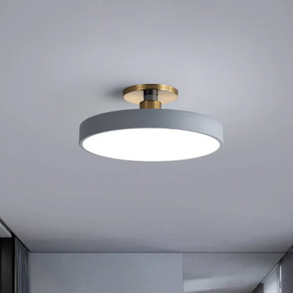 Round Flush Mount Ceiling Light – Minimalist LED Design for Bedroom or Cozy Spaces 5