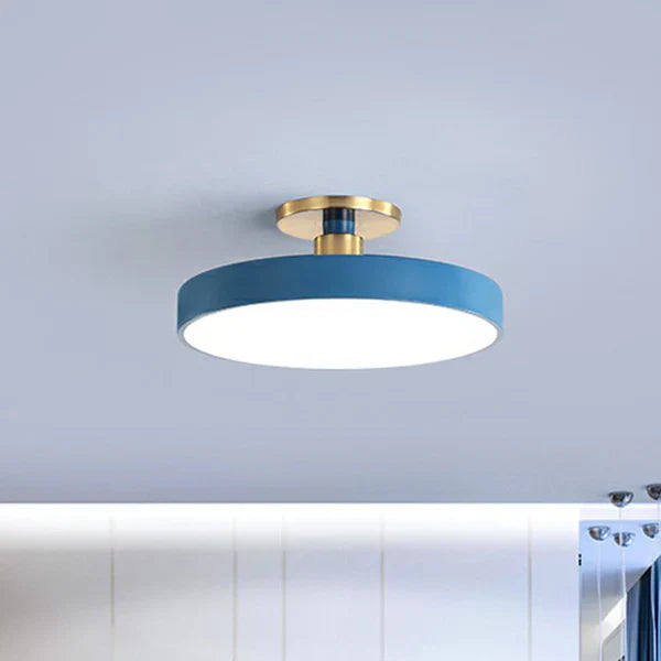 Round Flush Mount Ceiling Light – Minimalist LED Design for Bedroom or Cozy Spaces 7