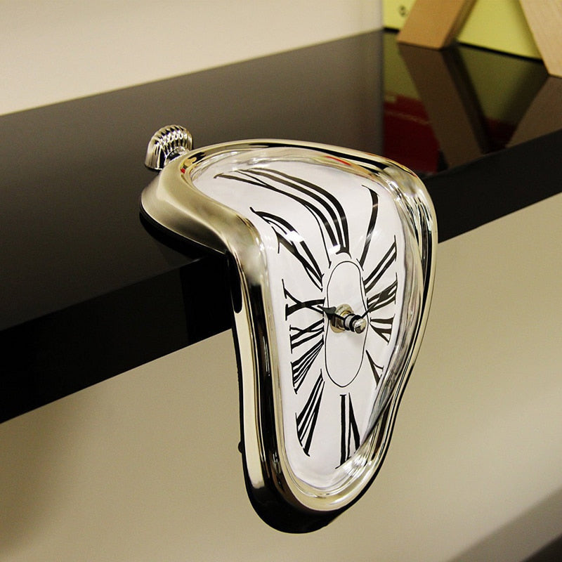 Salvador Dali Inspired Melting Clock – Unique Decorative Clock for Home or Office 1