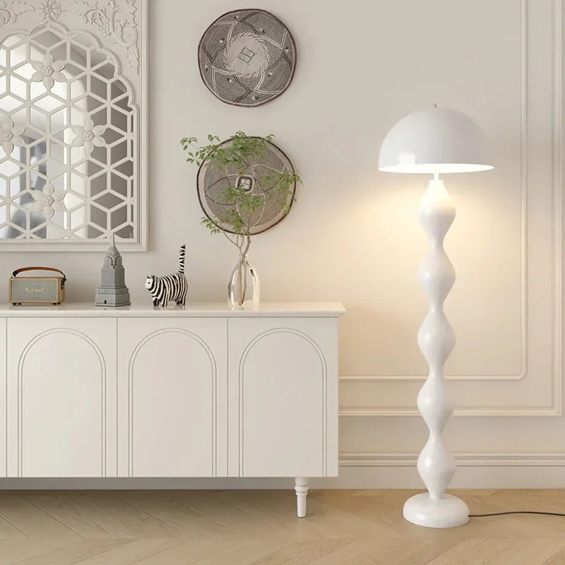 Scandinavian Mushroom Floor Lamp with LED Color Switching – Cozy Lighting for Living Room or Bedroom 1