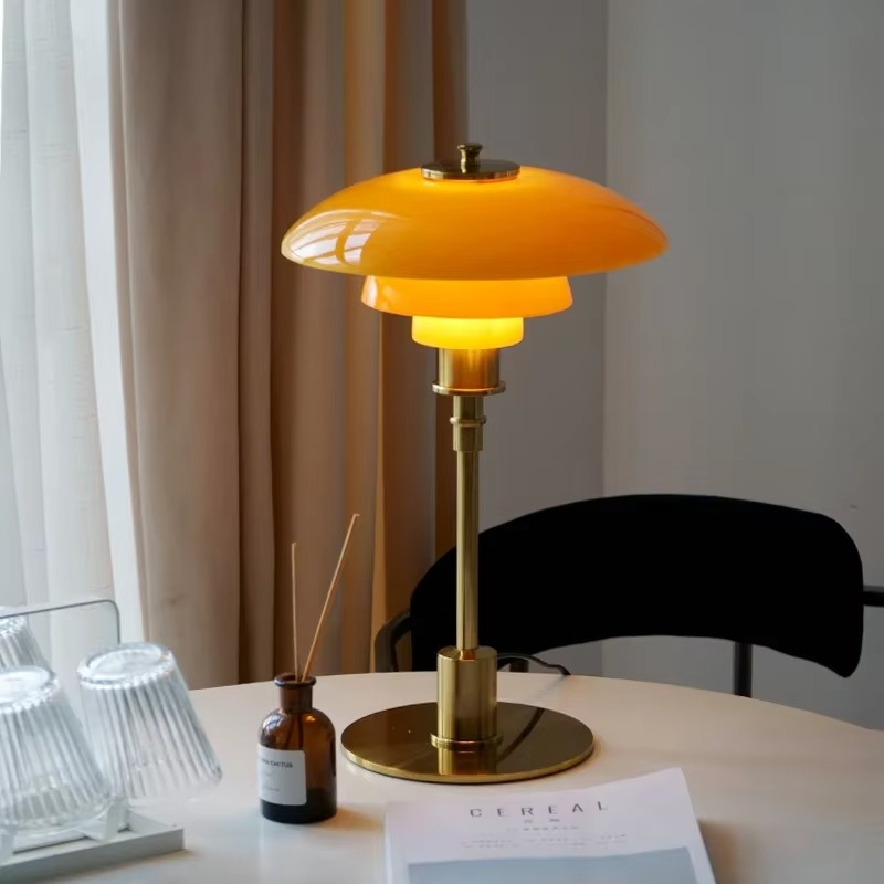 Scandinavian Table Lamp with Warm LED Light – Ideal for Bedside or Desk Use 1