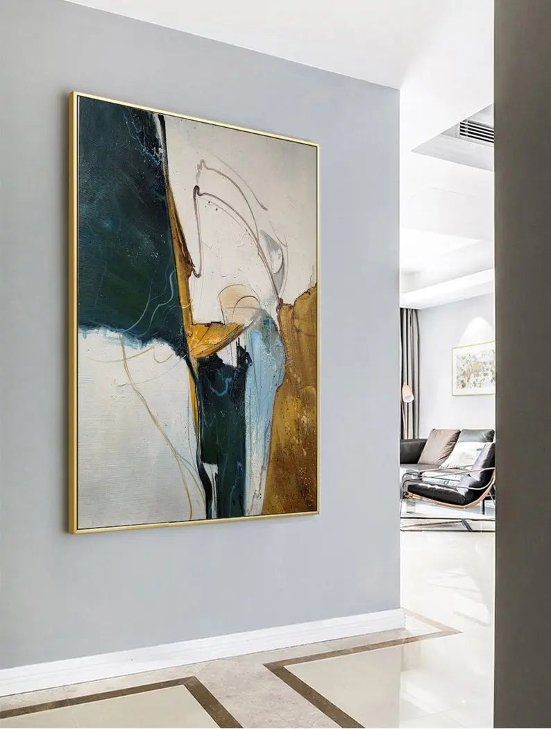 Shadow Handmade Abstract Painting – Unique Canvas Art for Home or Office Decor 3