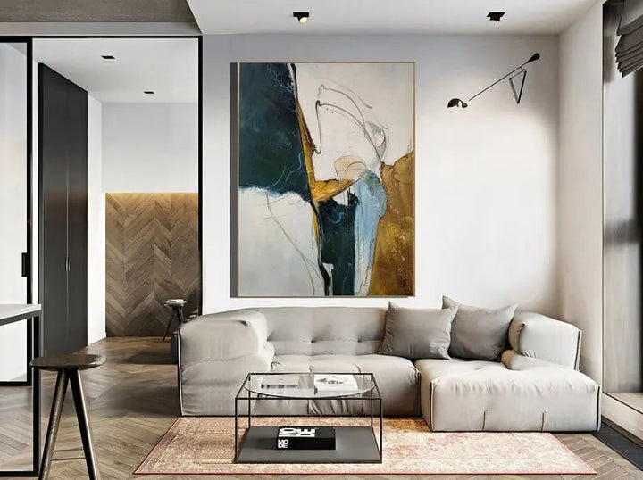 Shadow Handmade Abstract Painting – Unique Canvas Art for Home or Office Decor 5