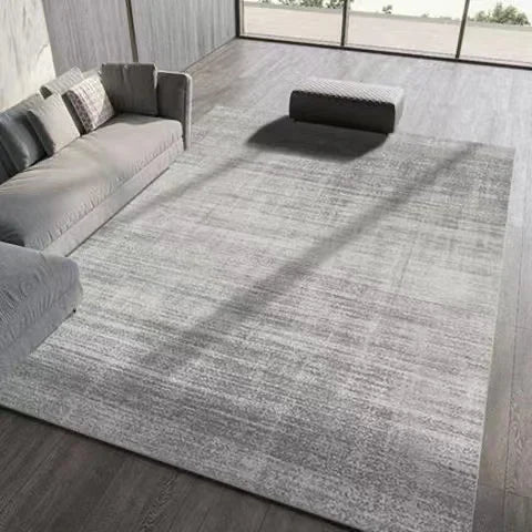 Soft Washable Area Rug for Living Room – Minimalist Gray Design for Easy Maintenance 11