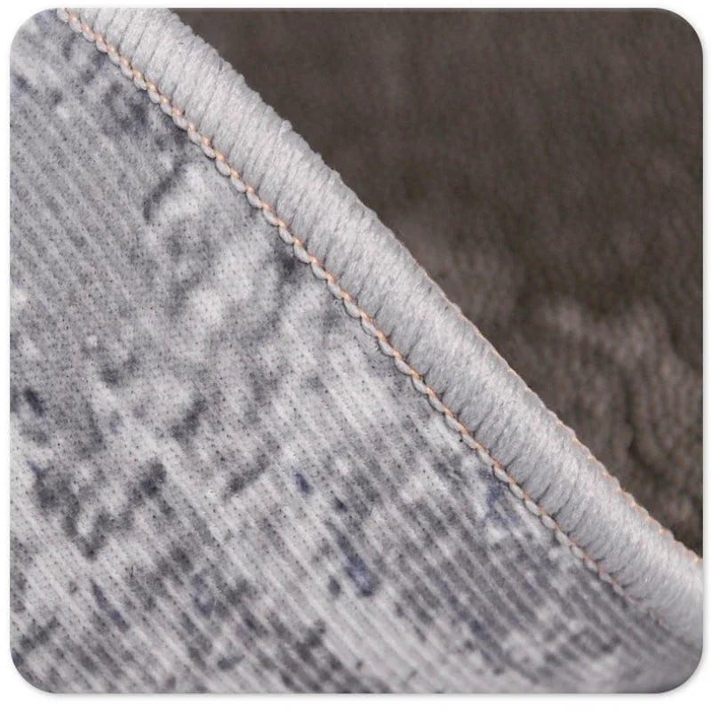 Soft Washable Area Rug for Living Room – Minimalist Gray Design for Easy Maintenance 5