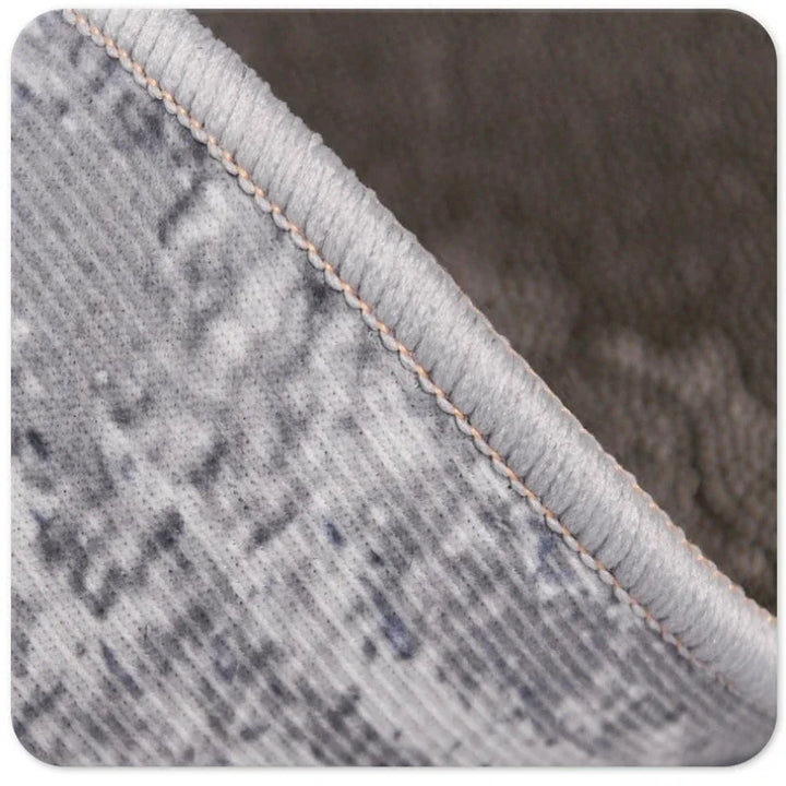 Soft Washable Area Rug for Living Room – Minimalist Gray Design for Easy Maintenance 5