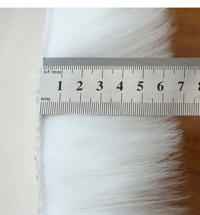 Soft White Faux Fur Area Rug – Cozy Washable Rug for Living Room or Kids' Room 2