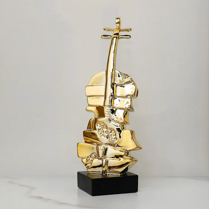 Stacked Violin Sculpture – Elegant Musical Decor for Home or Office 2