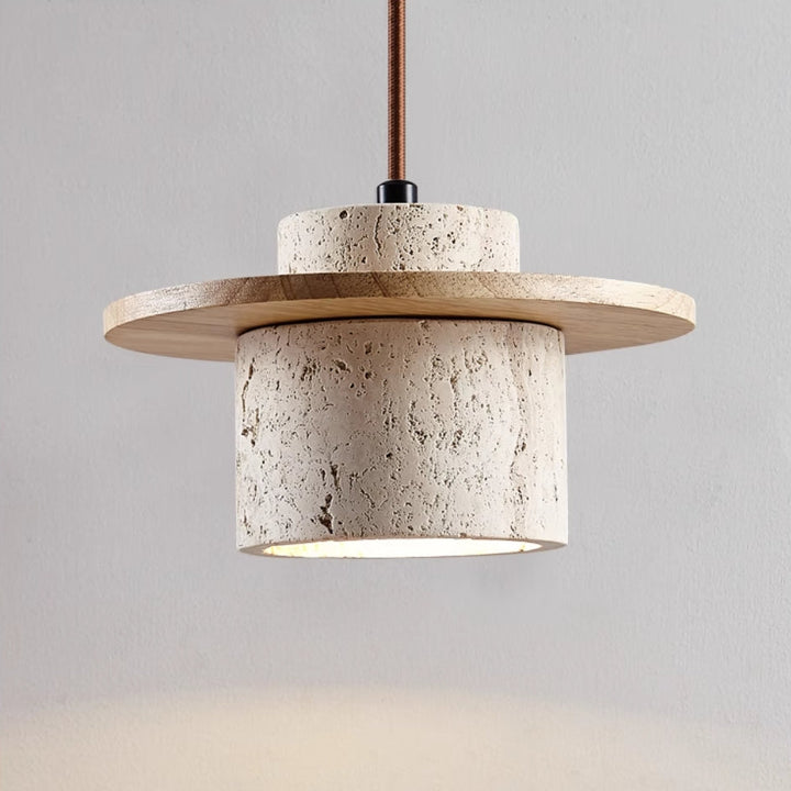 Travertine Pendant Light with Adjustable Chain – Stylish Kitchen Pendant Lighting for Dining Room or Bedroom 5