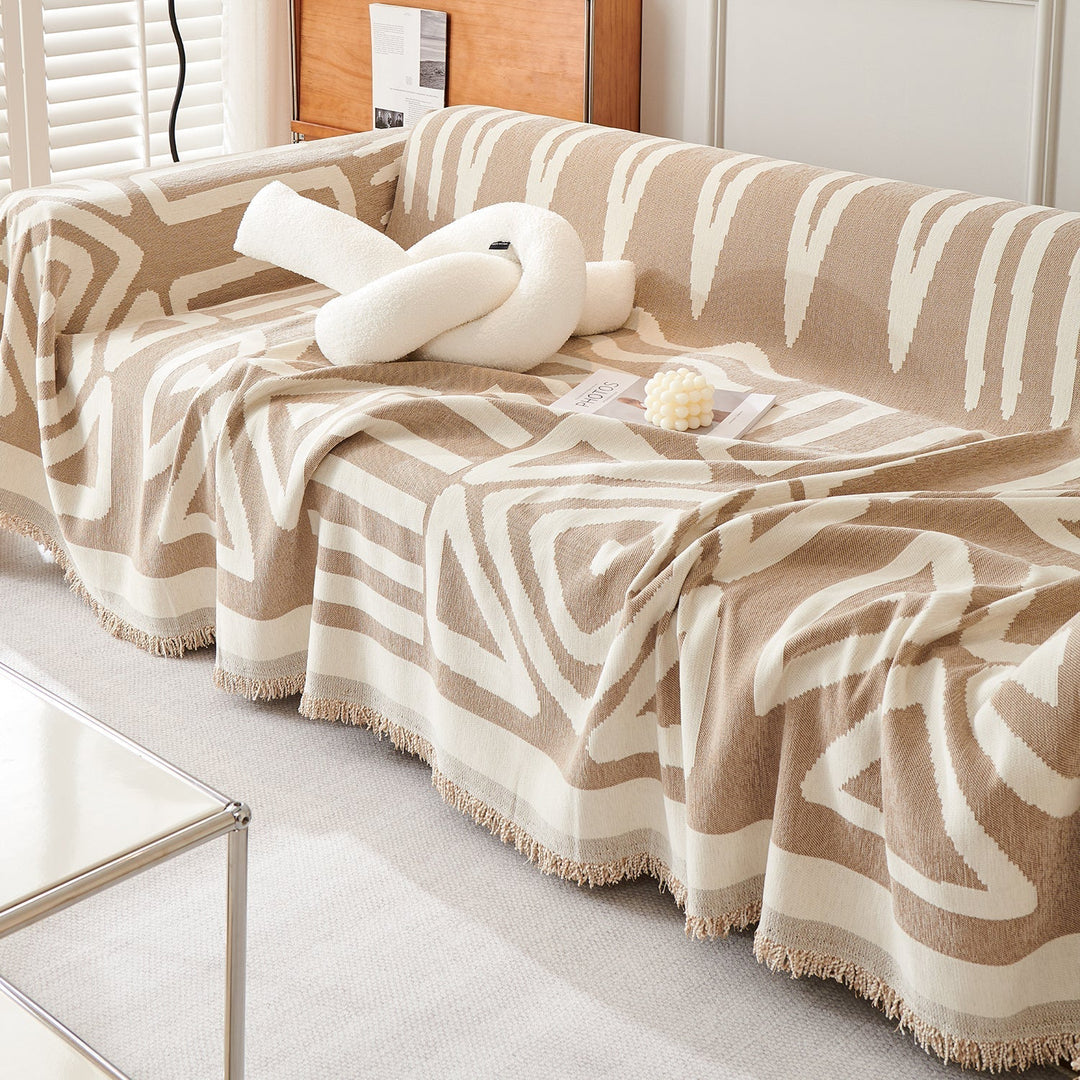 Tulum Geometric Boho Sofa Cover – Stylish Protection for Pets and Kids 12