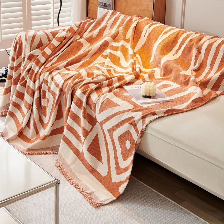 Tulum Geometric Boho Sofa Cover – Stylish Protection for Pets and Kids 5
