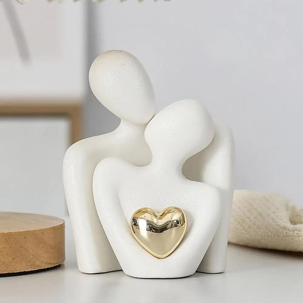 Unique Ceramic Sculpture of Love – Artistic Decor for Romantic Spaces 0
