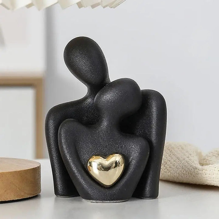 Unique Ceramic Sculpture of Love – Artistic Decor for Romantic Spaces 2