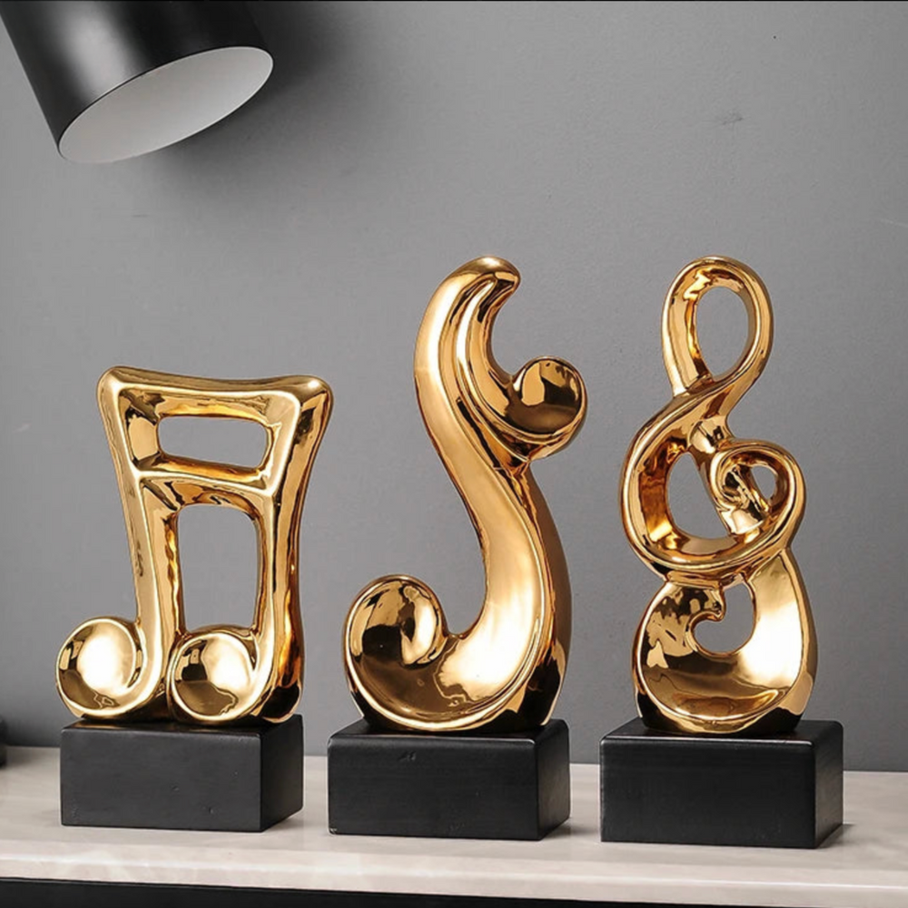 Unique Decorative Sculpture in High-Quality Ceramic – Perfect Accent for Music Lovers and Art Enthusiasts 1
