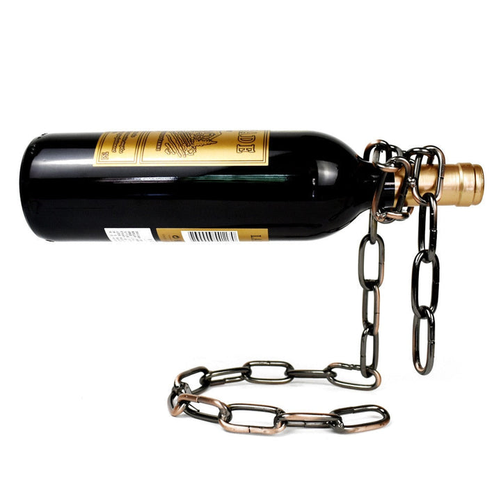 Unique Iron Wine Bottle Holder with Loop Design – Eye-Catching Decor for Home or Kitchen 5