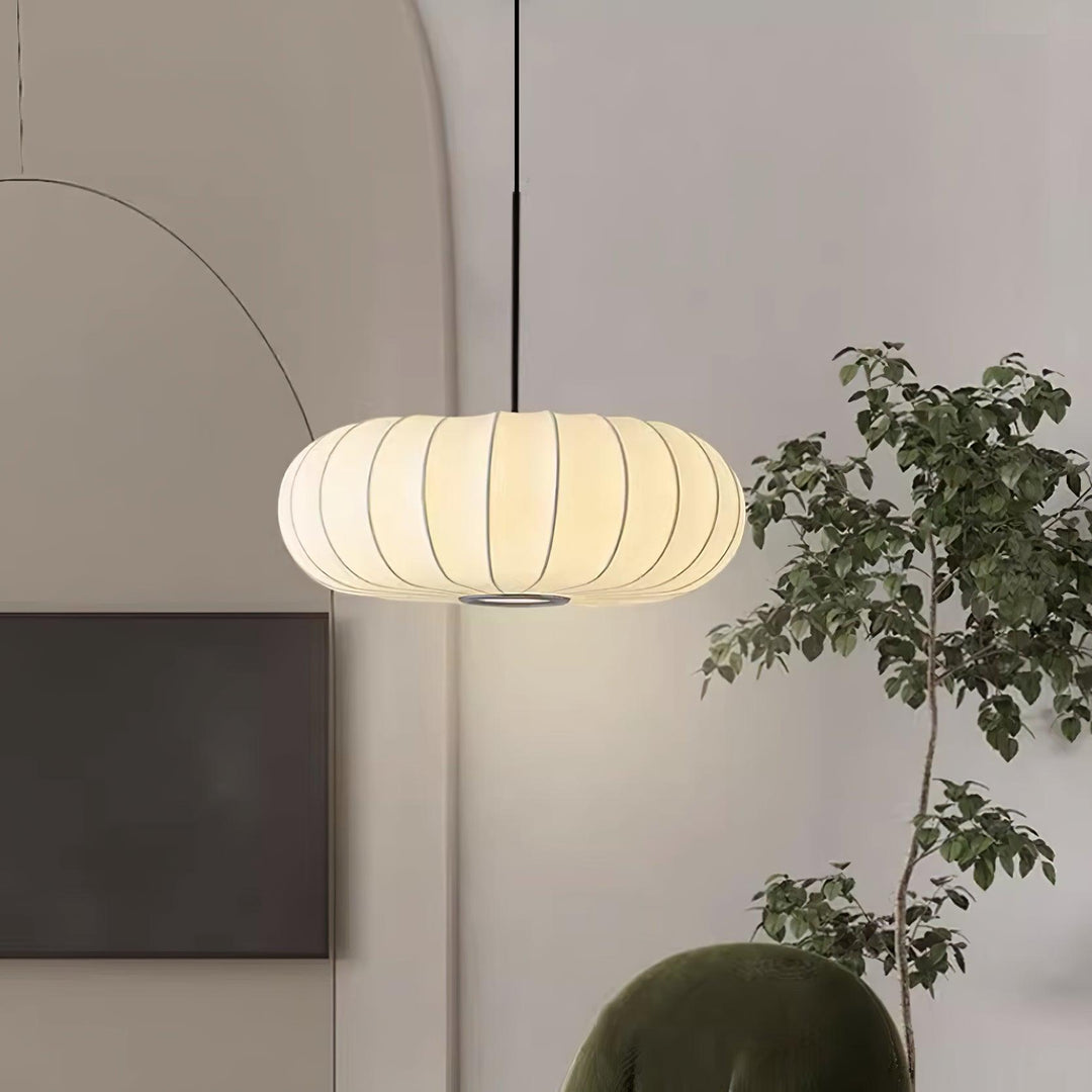 Verona Pendant Light in Natural Materials – Minimalist Hanging Light for Rustic Kitchen or Living Room 0