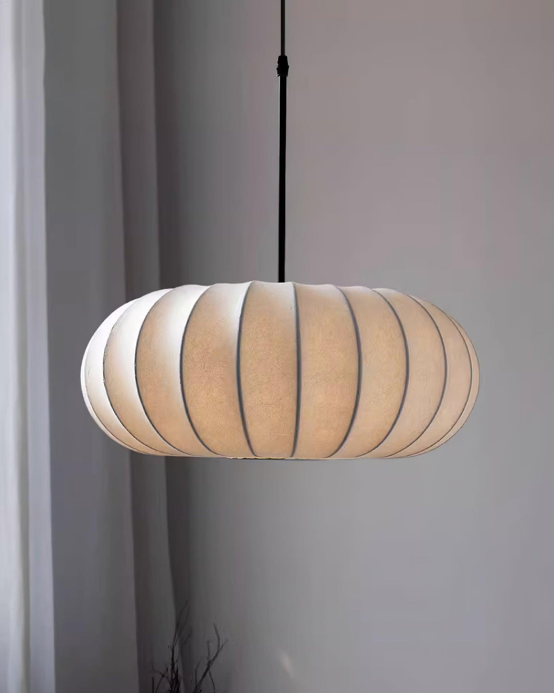 Verona Pendant Light in Natural Materials – Minimalist Hanging Light for Rustic Kitchen or Living Room 3