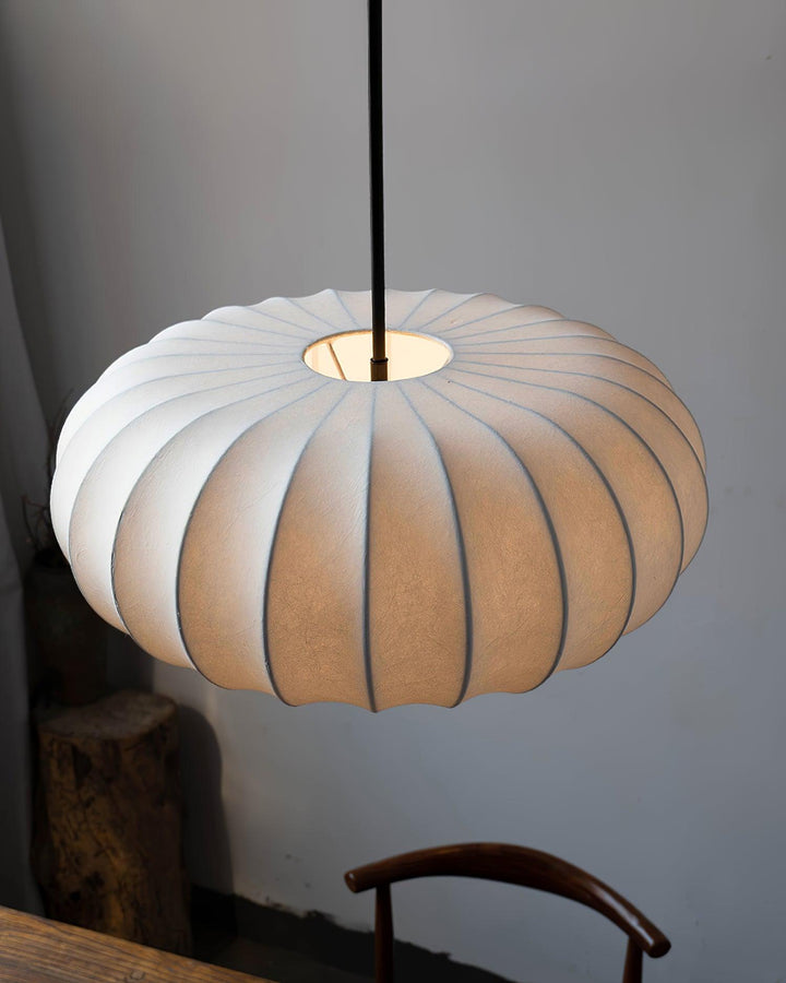 Verona Pendant Light in Natural Materials – Minimalist Hanging Light for Rustic Kitchen or Living Room 4