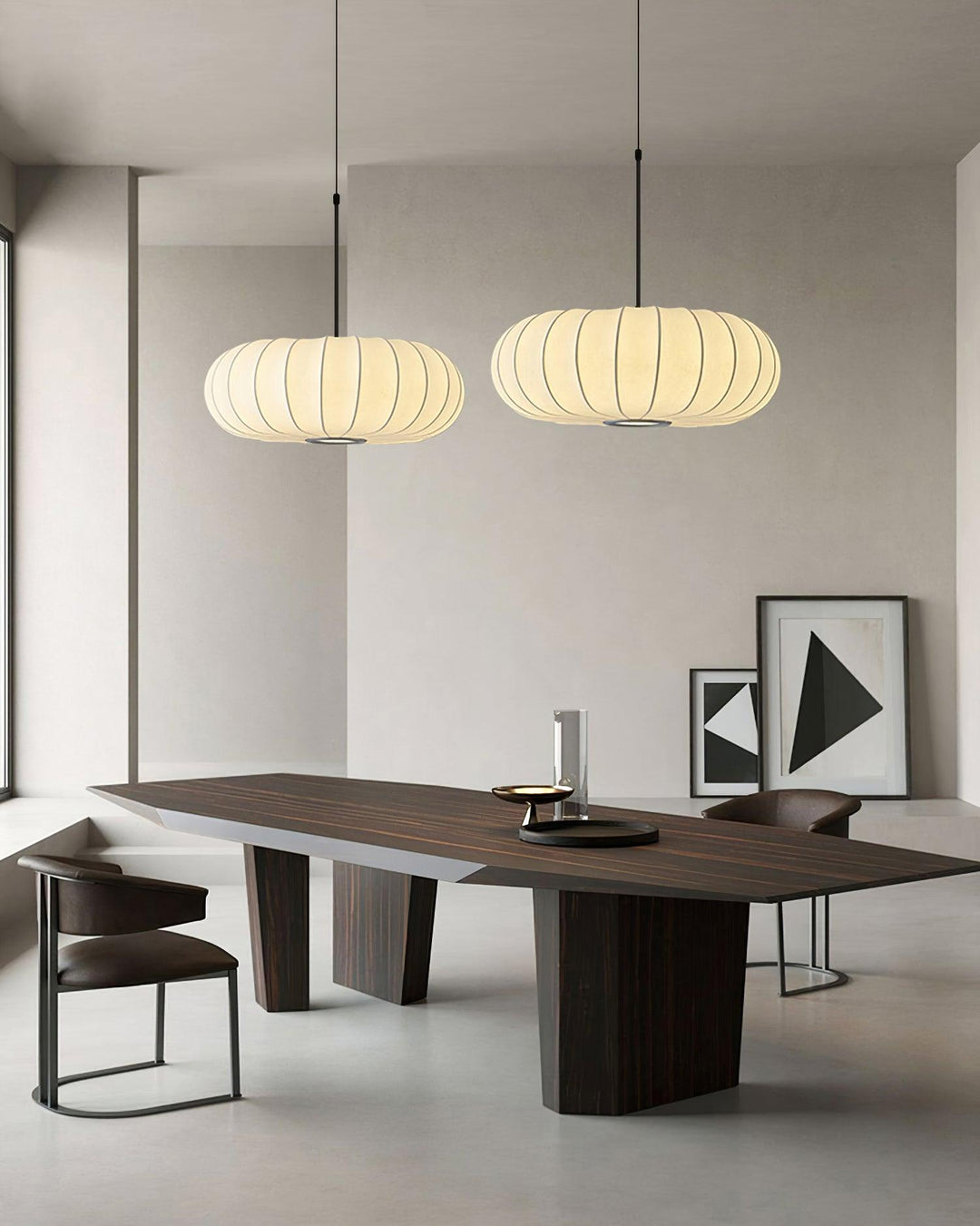 Verona Pendant Light in Natural Materials – Minimalist Hanging Light for Rustic Kitchen or Living Room 8