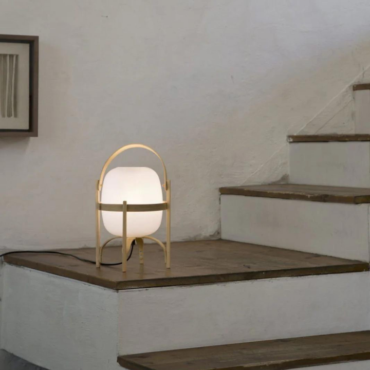 Vintage Lantern Table Lamp with Adjustable Brightness – Elegant Lighting for Bedroom or Living Room 2