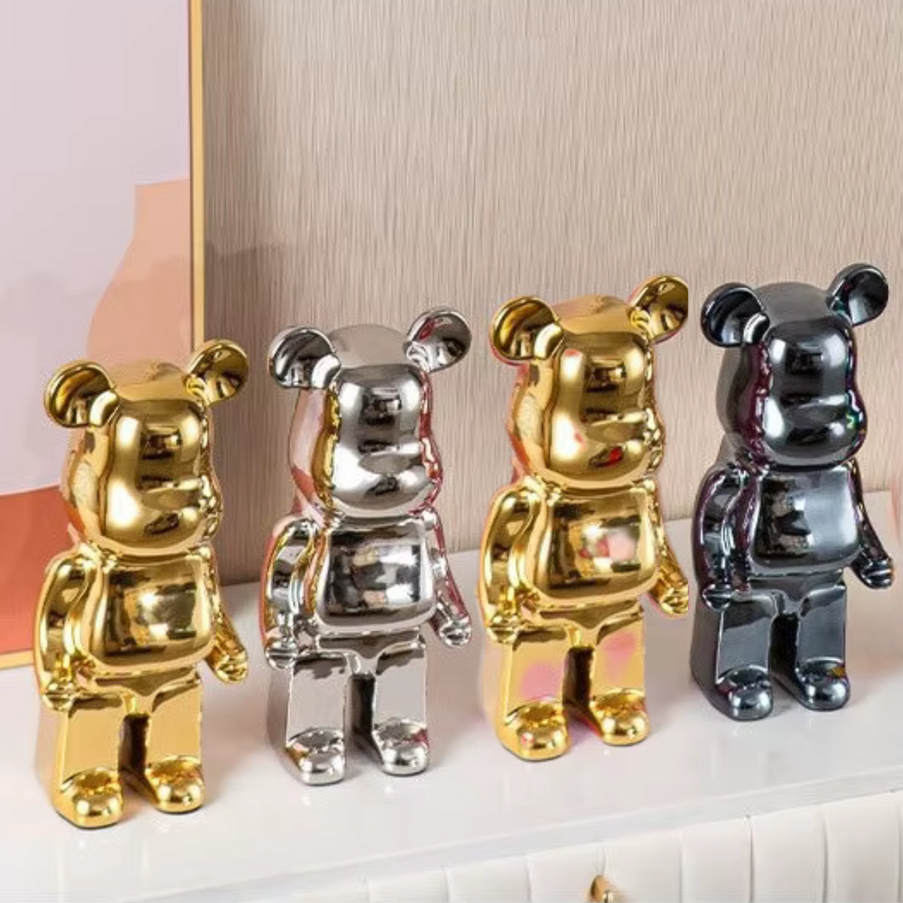 Whimsical Bear Sculpture in High-Quality Resin – Unique Decor for Home or Office 3