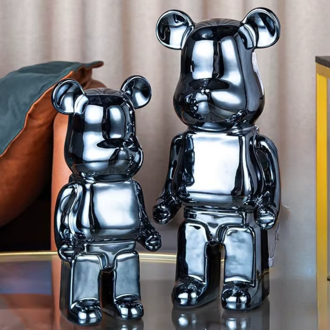 Whimsical Bear Sculpture in High-Quality Resin – Unique Decor for Home or Office 4