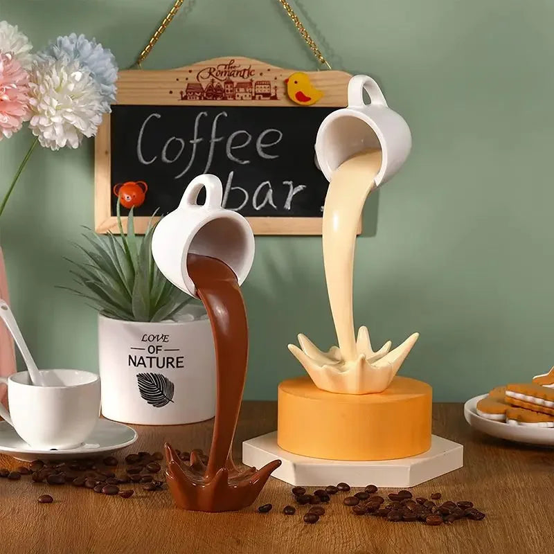 Whimsical Coffee Sculpture – Playful Décor for Kitchen or Desk 2