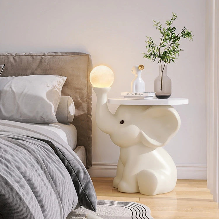 Whimsical Elephant Table with Storage – Charming Light and Coffee Table for Kids' Rooms or Living Spaces 1