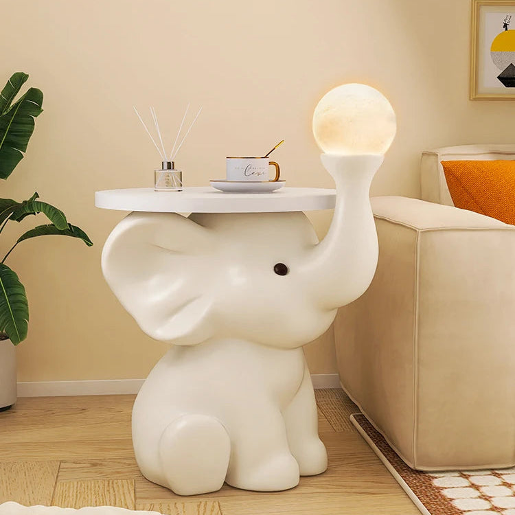 Whimsical Elephant Table with Storage – Charming Light and Coffee Table for Kids' Rooms or Living Spaces 3
