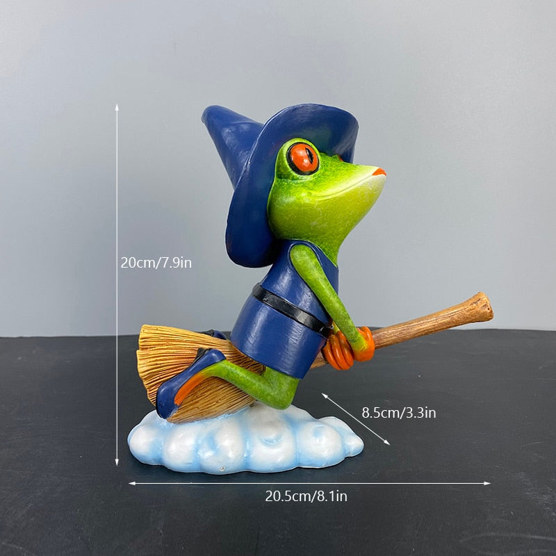 Whimsical Frog Sculpture for Home Decor – Playful Resin Art Piece for Living Room or Office 10