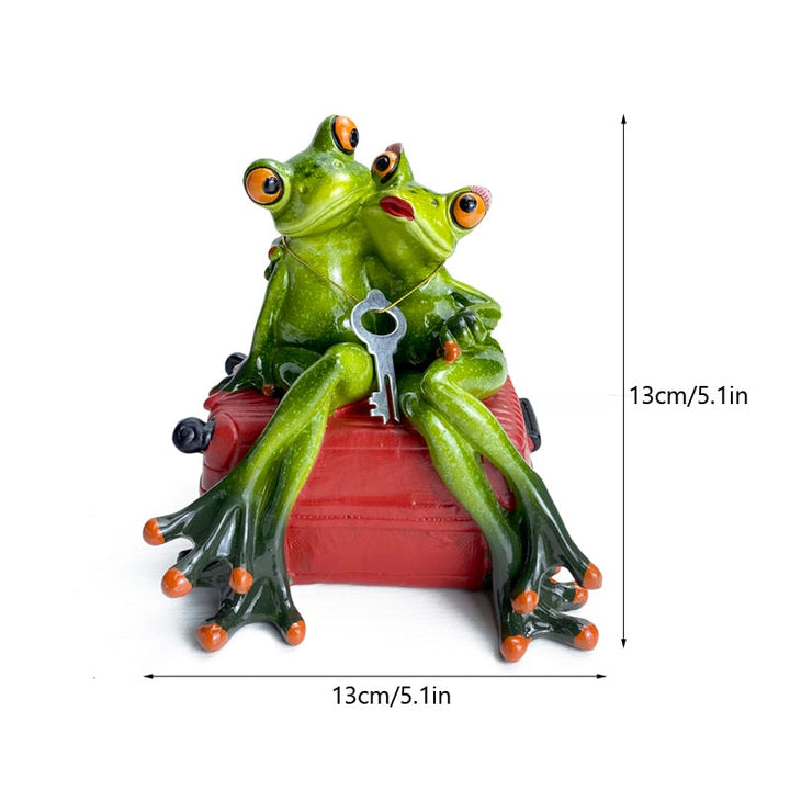 Whimsical Frog Sculpture for Home Decor – Playful Resin Art Piece for Living Room or Office 11