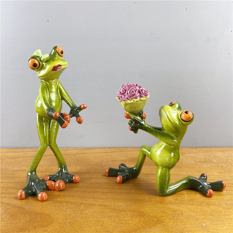Whimsical Frog Sculpture for Home Decor – Playful Resin Art Piece for Living Room or Office 12