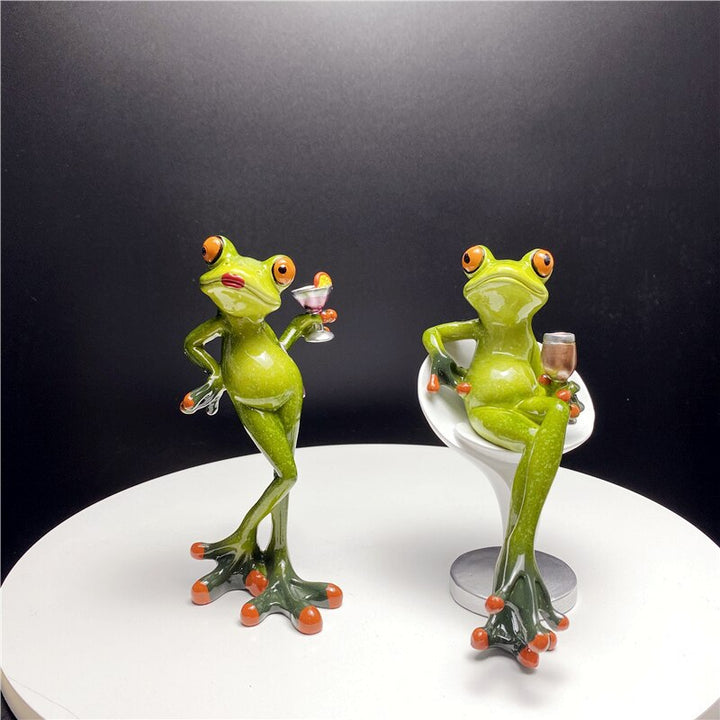 Whimsical Frog Sculpture for Home Decor – Playful Resin Art Piece for Living Room or Office 2