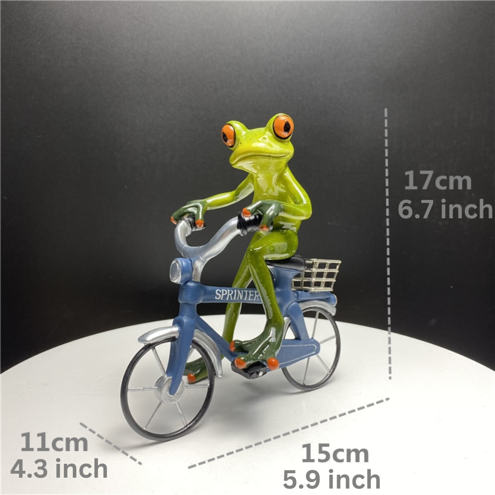 Whimsical Frog Sculpture for Home Decor – Playful Resin Art Piece for Living Room or Office 4