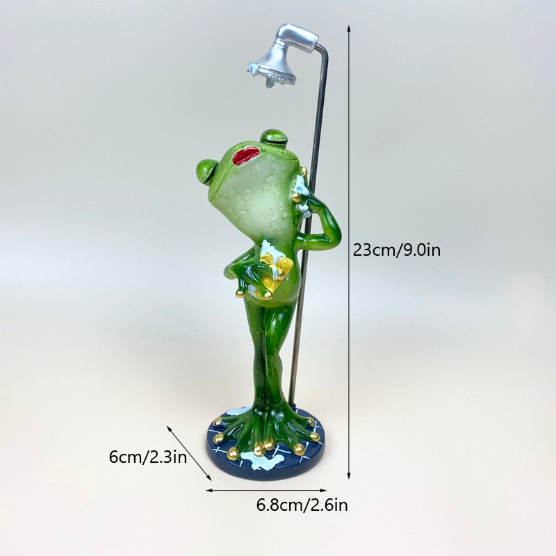 Whimsical Frog Sculpture for Home Decor – Playful Resin Art Piece for Living Room or Office 8