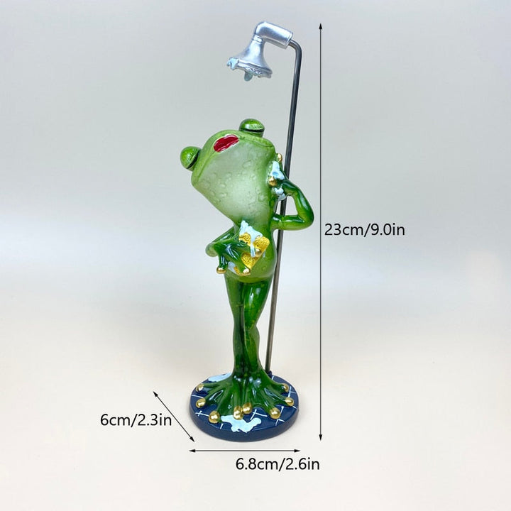 Whimsical Frog Sculpture for Home Decor – Playful Resin Art Piece for Living Room or Office 8