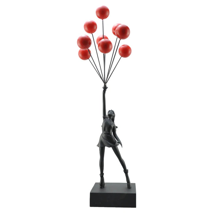 Whimsical Up & Away Sculpture – Enchanting Home Decor for Living Room or Gift 2