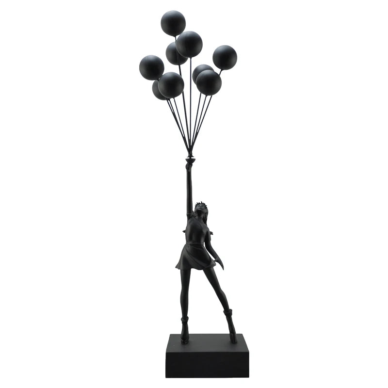 Whimsical Up & Away Sculpture – Enchanting Home Decor for Living Room or Gift 3