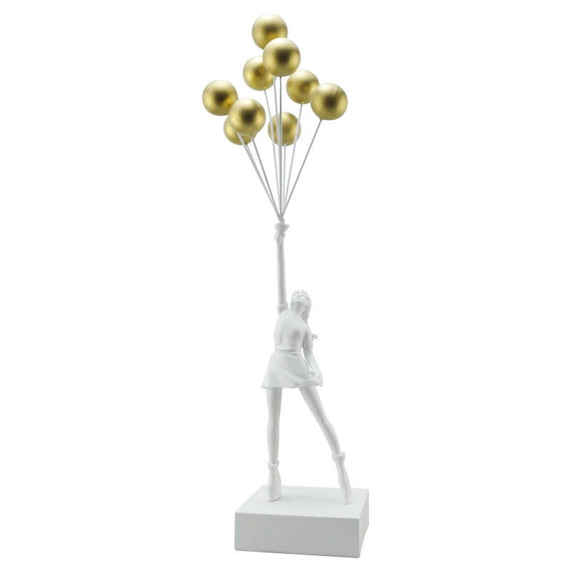 Whimsical Up & Away Sculpture – Enchanting Home Decor for Living Room or Gift 4