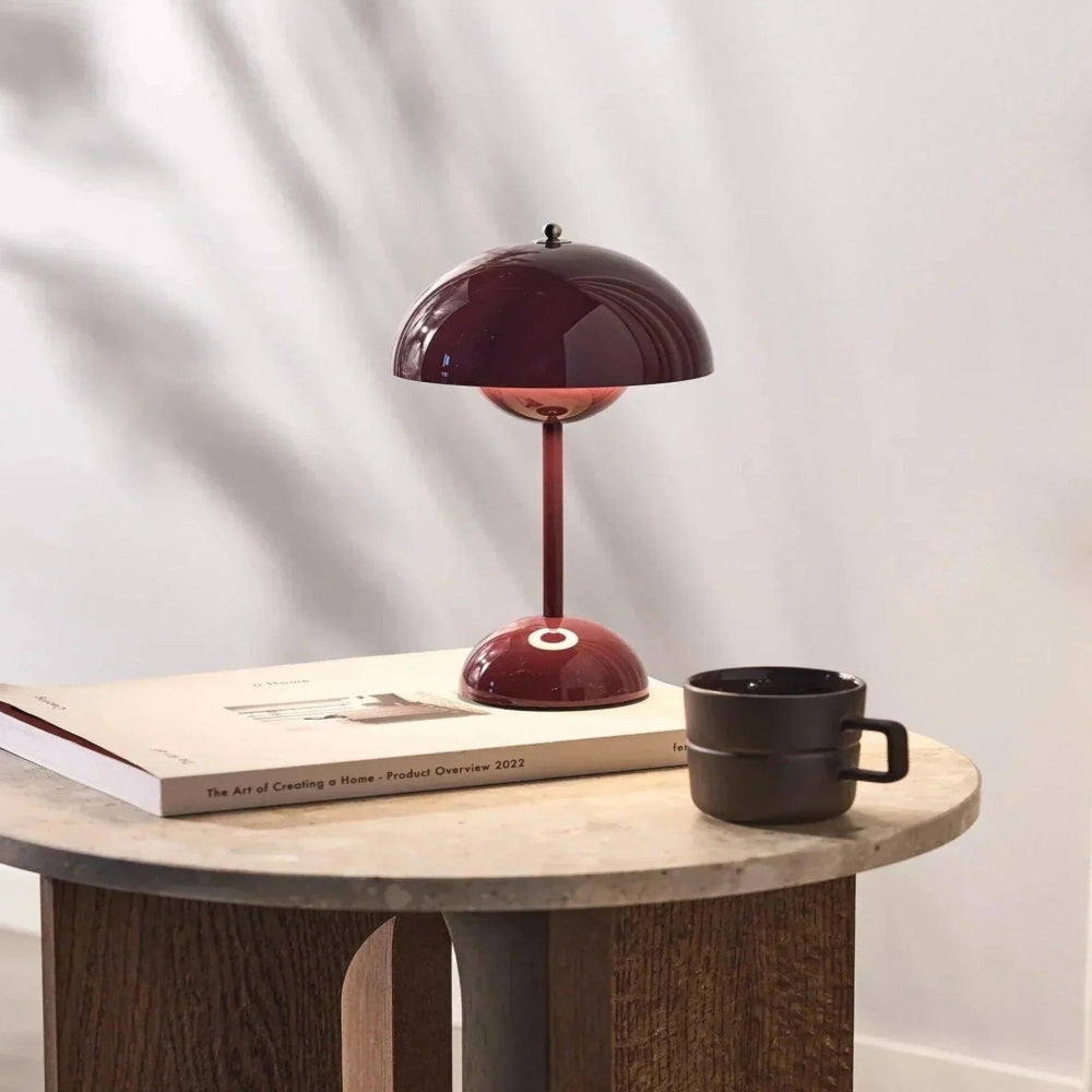 Wireless Mini Table Lamp with Rechargeable Battery – Portable Cordless Lighting for Bedside or Desk 0