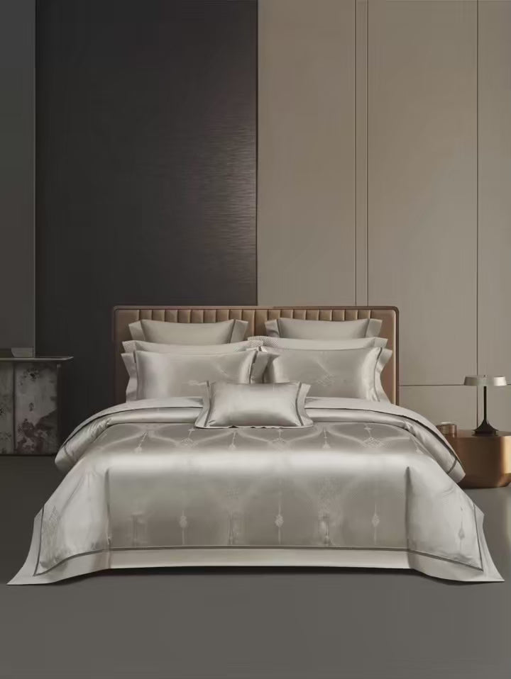 Elegant Egyptian Cotton Bedding Set with Duvet Cover – Luxurious Comfort for Queen or King Size Beds