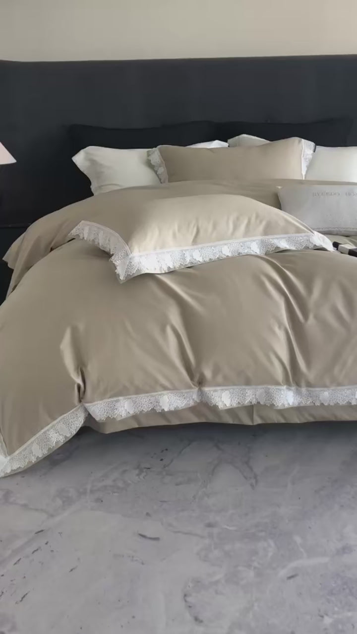 Luxury 1000TC Egyptian Cotton Bedding Set – Elegant Duvet Covers and Sheets for Queen or King Size Beds