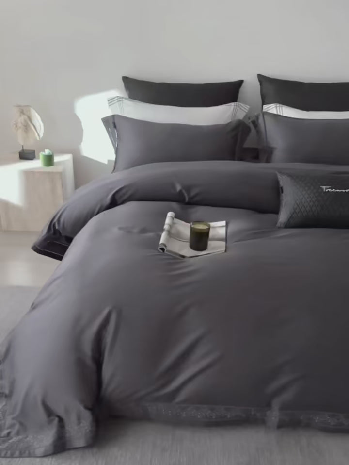 Luxurious Egyptian Cotton Bedding Set – Duvet Covers and Sheets for Queen or King Size